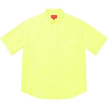 Supreme Loose Fit S/S Oxford Hemd Gelb | DE382YU