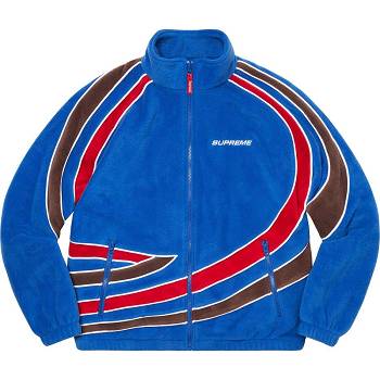 Supreme Rennfahrer Fleece Jacke Blau | DE443GL