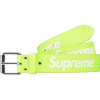 Supreme Repeat Leder Belt Gürtel Grün | DE164CE