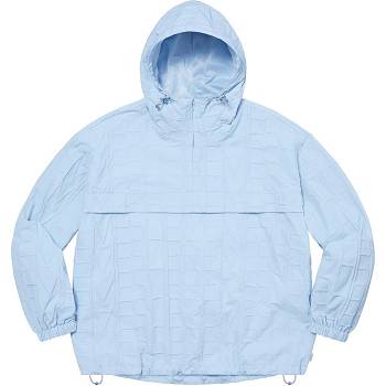 Supreme Repeat Stitch Anorak Jacke Blau | DE441DN