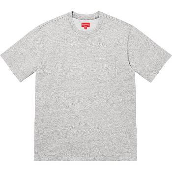 Supreme S/S Pocket Tee Pullover Grau | DE319XF