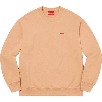 Supreme Small Box Crewneck Sweatshirts Orange | DE285DN