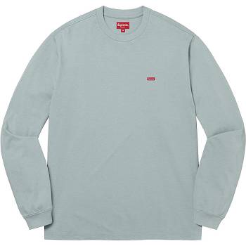 Supreme Small Box L/S Tee Pullover Türkis | DE345XF