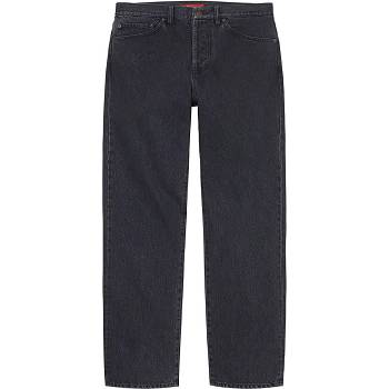 Supreme Stone Washed Black Slim Jean Hose Schwarz | DE434YU