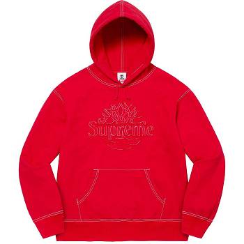 Supreme Timberland® Mit Kapuze Sweatshirts Rot | DE300WY