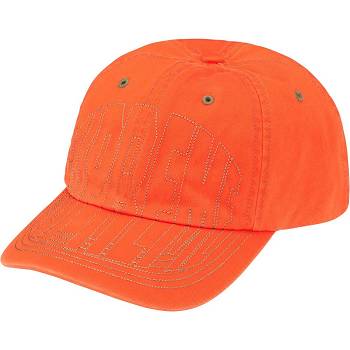 Supreme Visor Stitch 6-Panel Hüte Orange | DE127AP