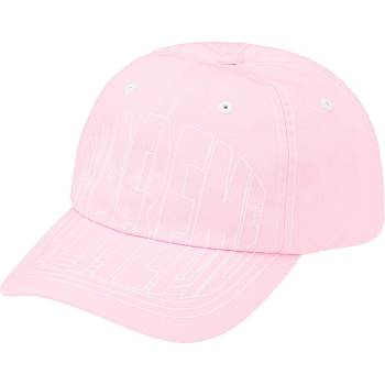 Supreme Visor Stitch 6-Panel Hüte Rosa | DE125OR