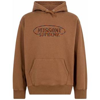 Supreme x Missoni Logo Hoodie Braun | DE456WY